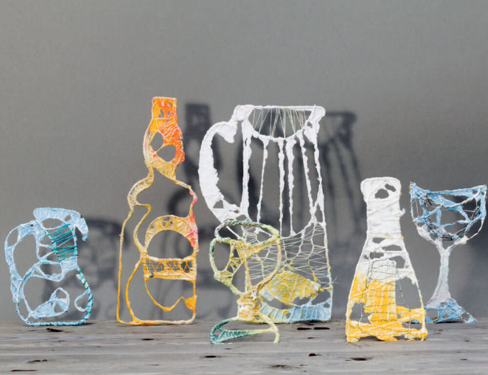 Wire shapes of bottles